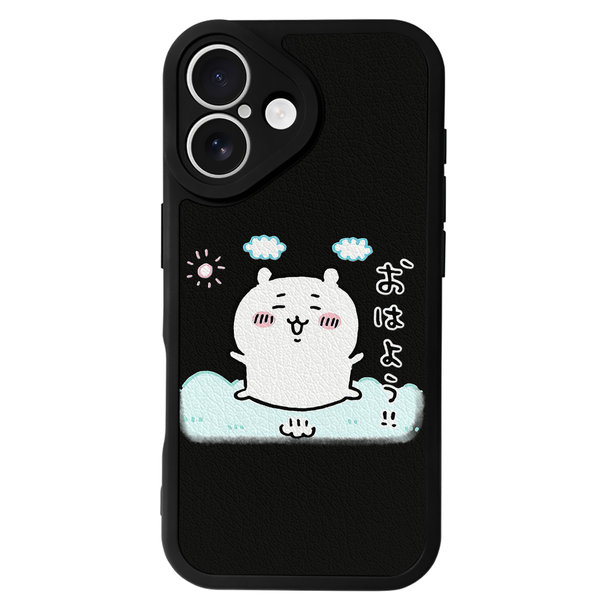 （画像用） ちいかわ ちいかわ Chii-kawa chiikawa 【iPhone 16シリーズ対応】シリコンスマホケース（レザー調） 材質：シリコン